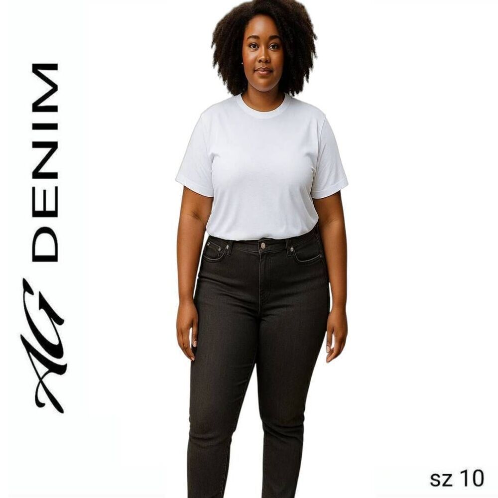 AG Denim Black Skinny Stretch Jeans
